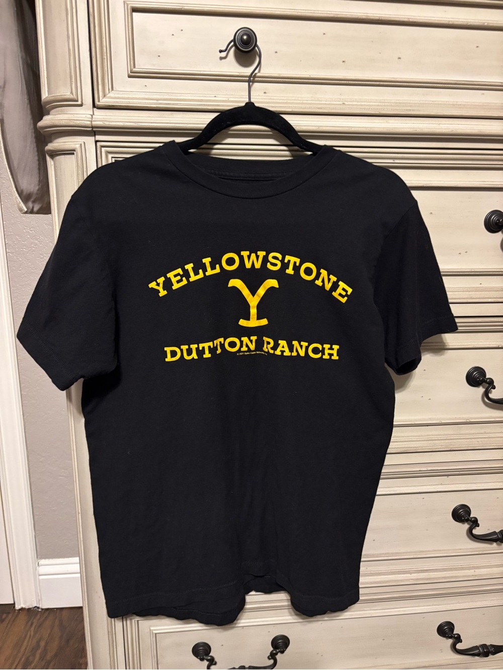 Yellowstone Dutton Ranch Kids' Logo Tee - Black/Yellow